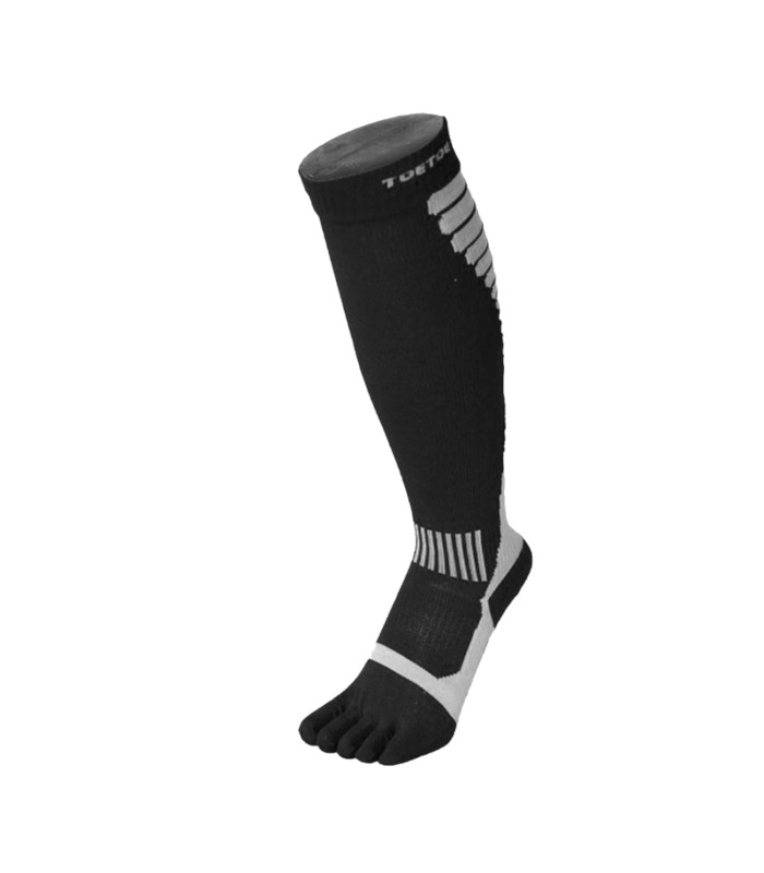 TOETOE Sports Compression Socks Knee High Black