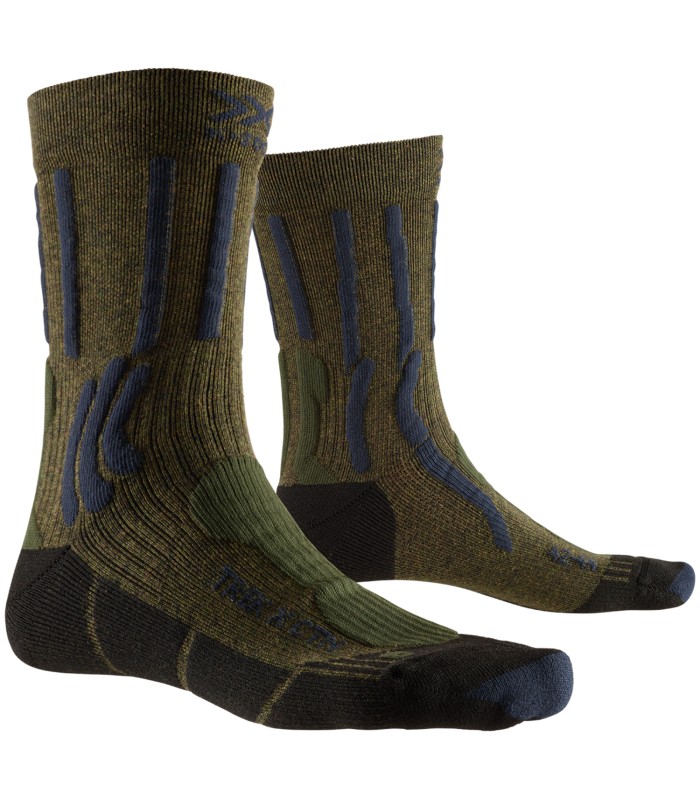 X-Socks Trek Cotten Crew wandelsokken groen