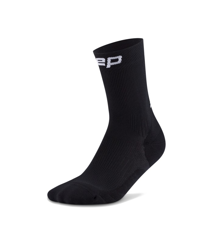 CEP Run Compressie Mid Cut Sokken Zwart