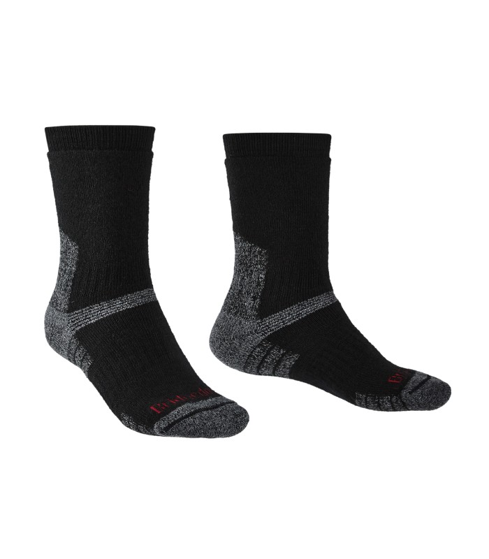 Bridgedale Hike Heavyweight Merino Crew Zwart Wandelsokken
