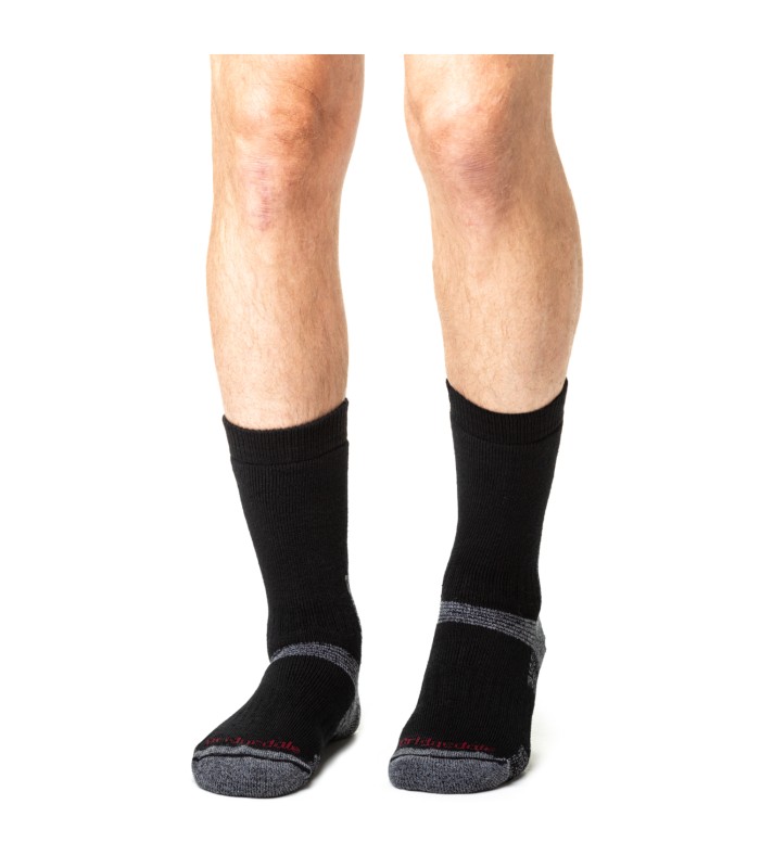 Bridgedale Hike Heavyweight Merino Crew Zwart Wandelsokken