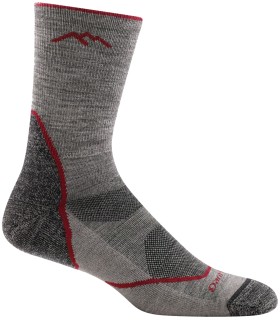 Darn Tough Lightweight Merino Micro Crew Grijze Wandelsokken