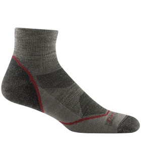 Darn Tough Lightweight Merino Mini Crew Grijze Wandelsokken