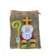 Mini jute Sinterklaas cadeau zak