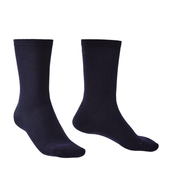 Bridgedale Liner Thermal Crew 2-pack Navyblauw